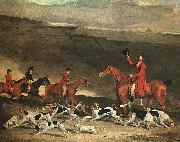 Benjamin Marshall Francis Dukinfield Astley and his Harriers oil on canvas